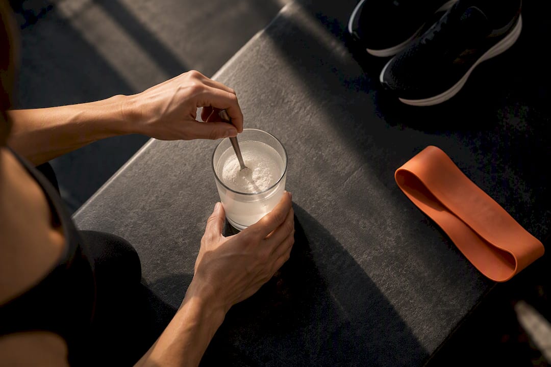 Collagen drink prepared before exercise